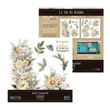 Set 2 Láminas Adhesivas 30cm Flores Papers For You