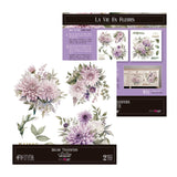 Set 2 Láminas Adhesivas 30cm Flores Papers For You