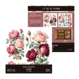 Set 2 Láminas Adhesivas 30cm Flores Papers For You