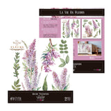 Set 2 Láminas Adhesivas 30cm Flores Papers For You