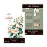 Set 3 Láminas Adhesivas 20cm Flores Papers For You