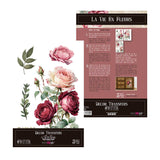 Set 3 Láminas Adhesivas 20cm Flores Papers For You