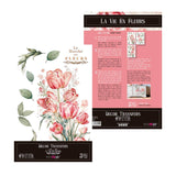 Set 3 Láminas Adhesivas 20cm Flores Papers For You