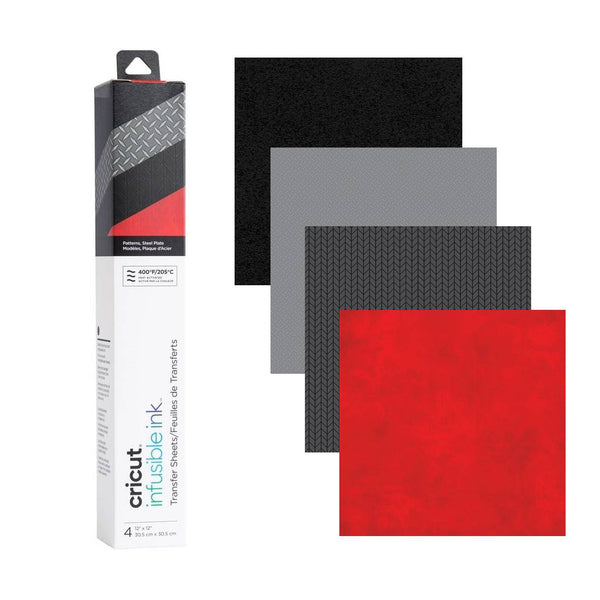 Conjunto Cricut 4 folhas padrão de tinta infusível