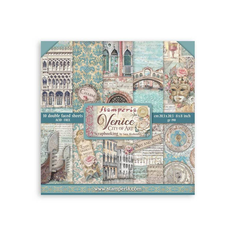 Bloc Scrapbooking 10 Hojas Venice City of Art Stamperia