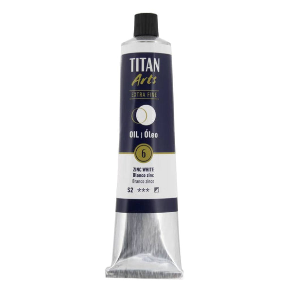 pintura al oleo titan extra fina blanco zinc 200  ml
