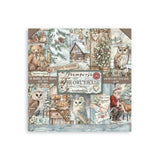 bloc de papeles scrap a doble cara 20,3 cm the owls house navidad stamperia