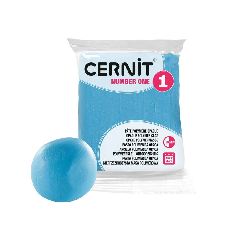 arcilla polimérica 56 g cernit Nº1 azul cielo