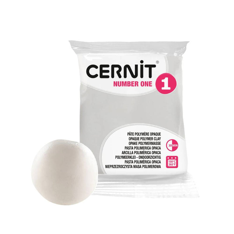 arcilla polimérica 56 g cernit Nº1 blanco