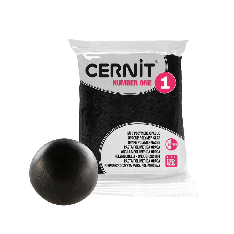 arcilla polimérica 56 g cernit Nº1 negro