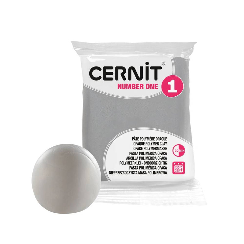 arcilla polimérica 56 g cernit Nº1 gris