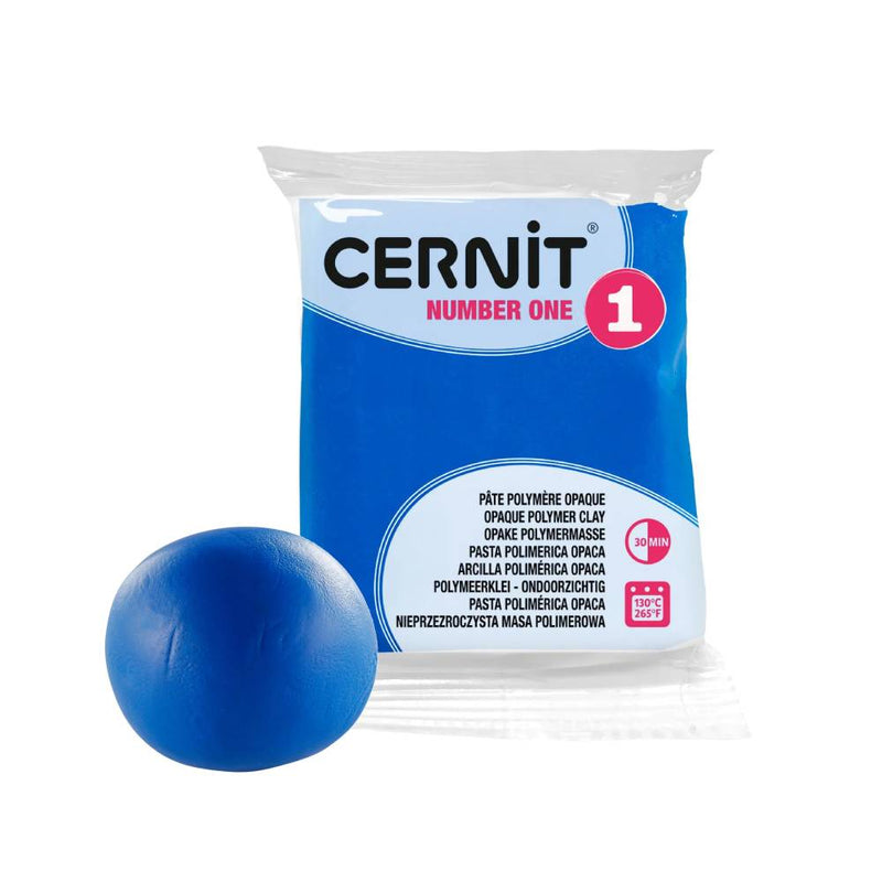 arcilla polimérica 56 g cernit Nº1 azul