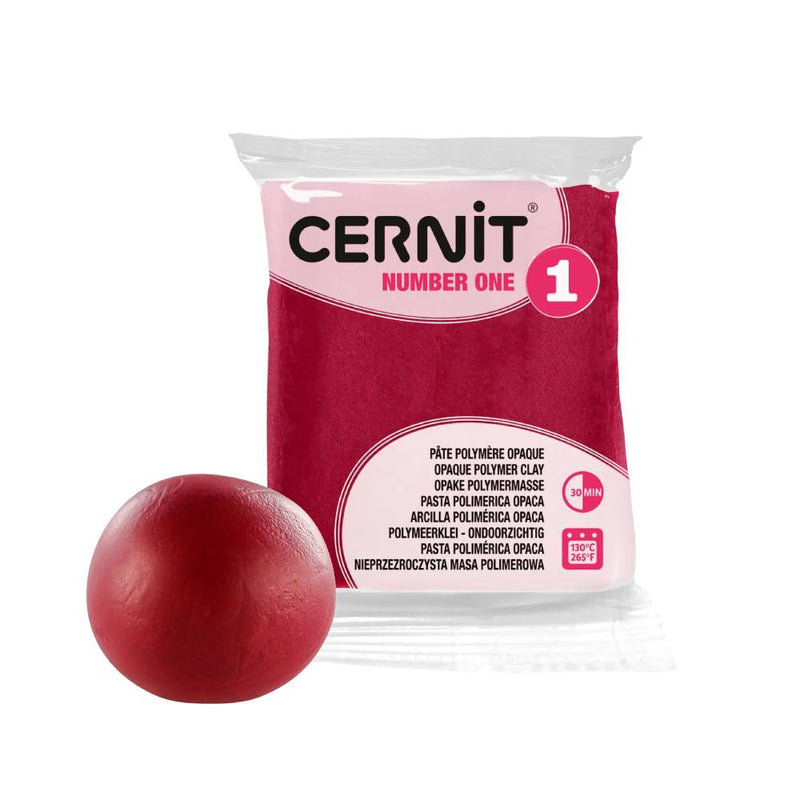 arcilla polimérica 56 g cernit Nº1 burdeos