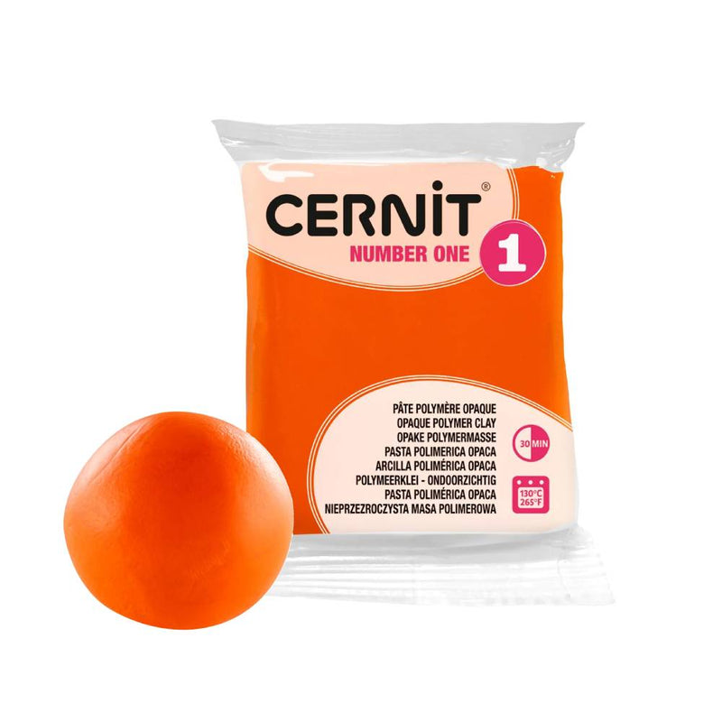 arcilla polimérica 56 g cernit Nº1 naranja