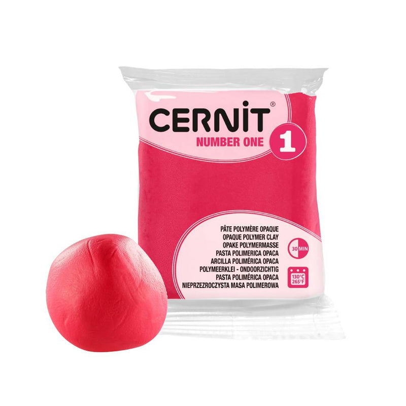 arcilla polimérica 56 g cernit Nº1 frambuesa