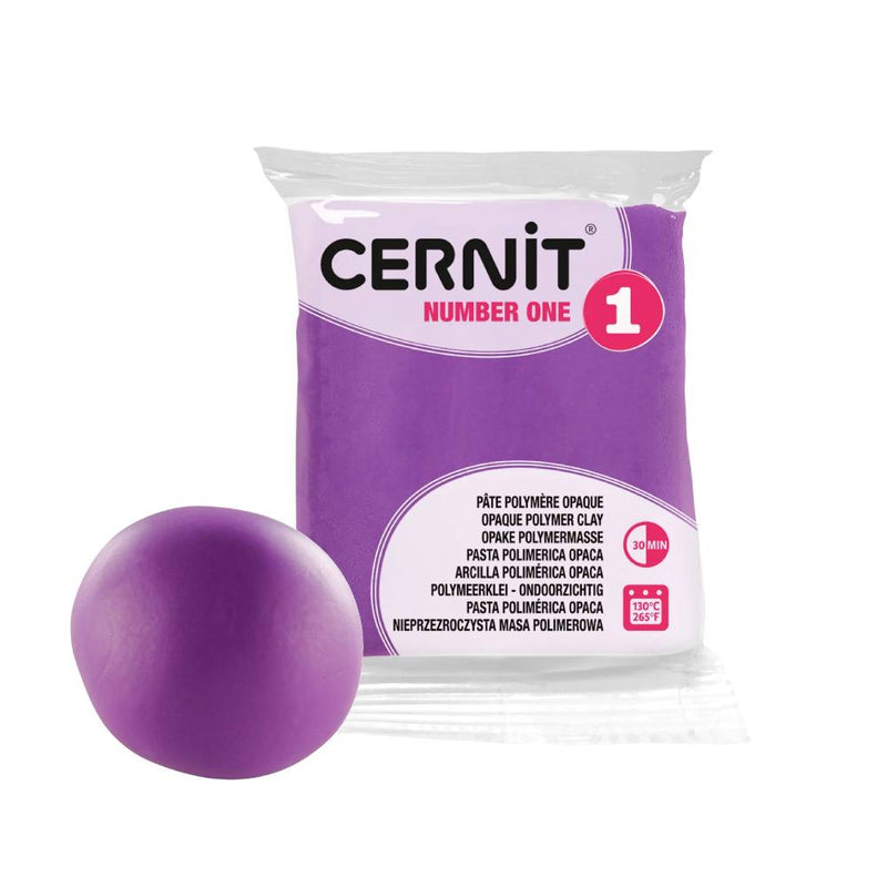 arcilla polimérica 56 g cernit Nº1 malva