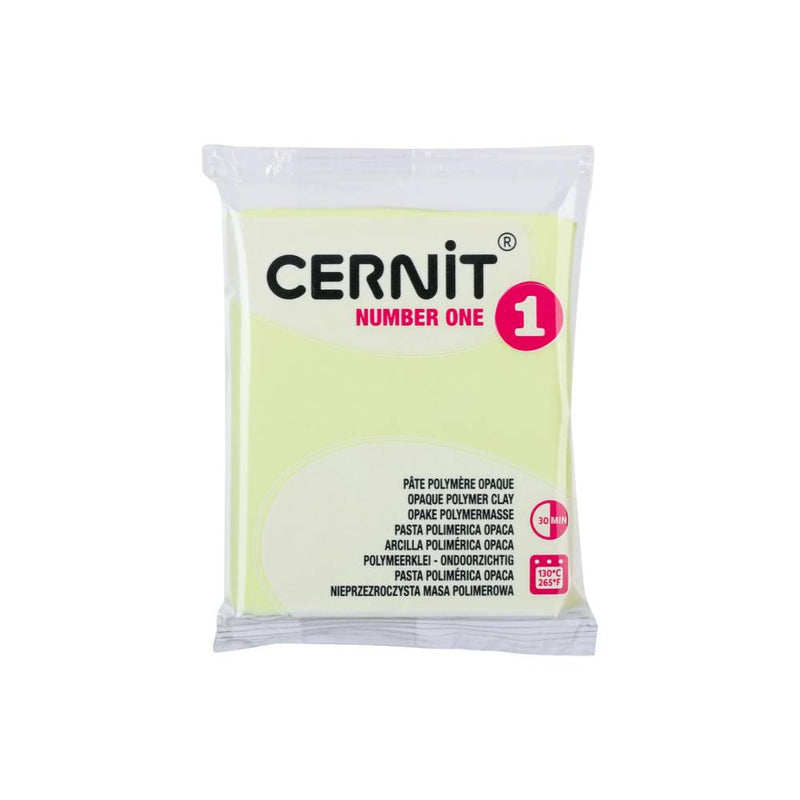 arcilla polimérica 56 g cernit Nº1 amarillo pastel