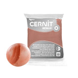 pasta polimérica metálica 56 g cernit dorado rosa