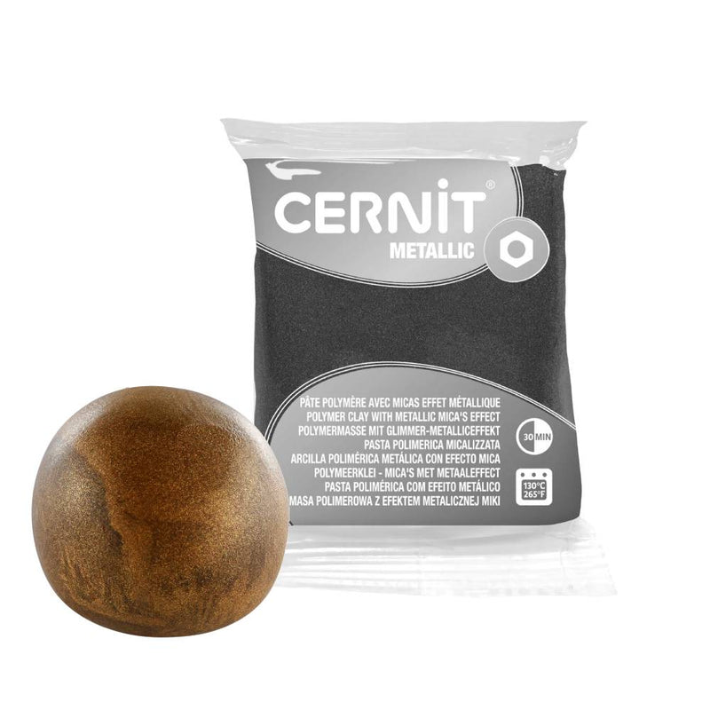 pasta polimérica metálica 56 g cernit bronce antiguo