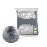 pasta polimérica metálica 56 g cernit plateado