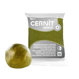 pasta polimérica metálica 56 g cernit dorado verde