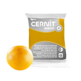 pasta polimérica metálica 56 g cernit amarillo