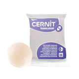 pasta de modelado polimérica cernit translucent translúcido blanco