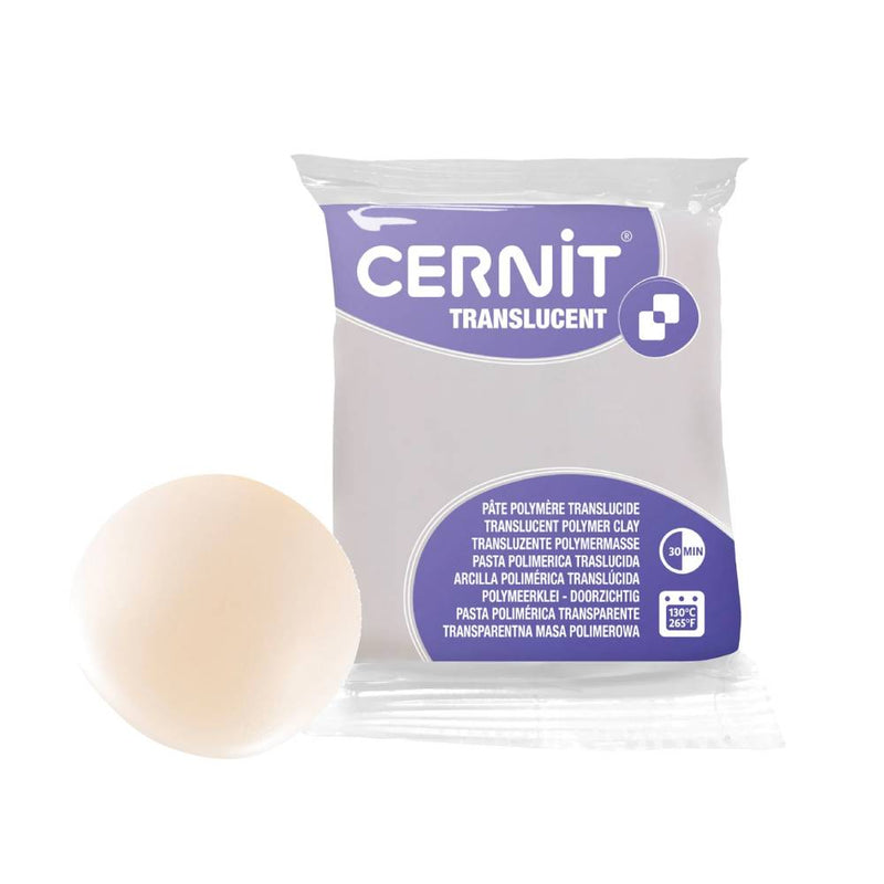 pasta de modelado polimérica cernit translucent translúcido blanco