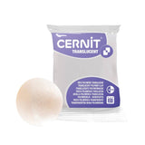 pasta de modelado polimérica cernit translucent blanco glitter