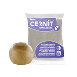 pasta de modelado polimérica cernit translucent glitter oro