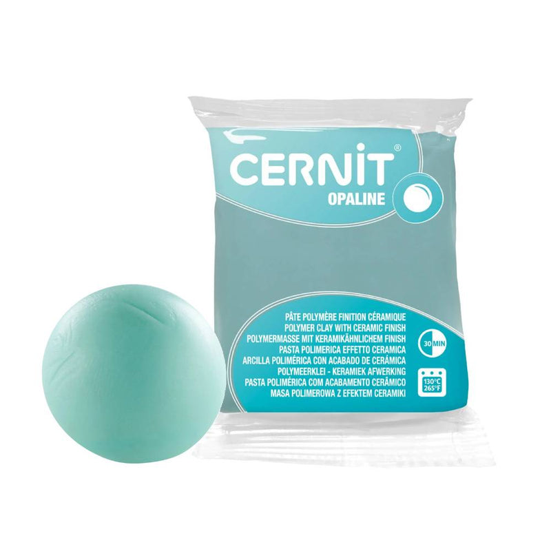 arcilla polimérica 56 g cernit opaline semiopaca verde menta