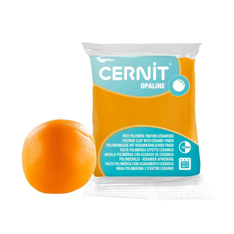 arcilla polimérica 56 g cernit opaline semiopaca naranja