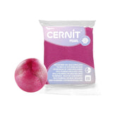 pasta polimérica pearl cernit purpurina magenta 56 g
