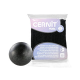 pasta polimérica pearl cernit purpurina negro 56 g