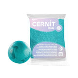 pasta polimérica pearl cernit purpurina verde 56 g