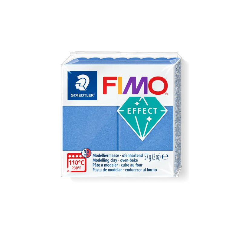 pasta para modelar fimo effects metálico azul