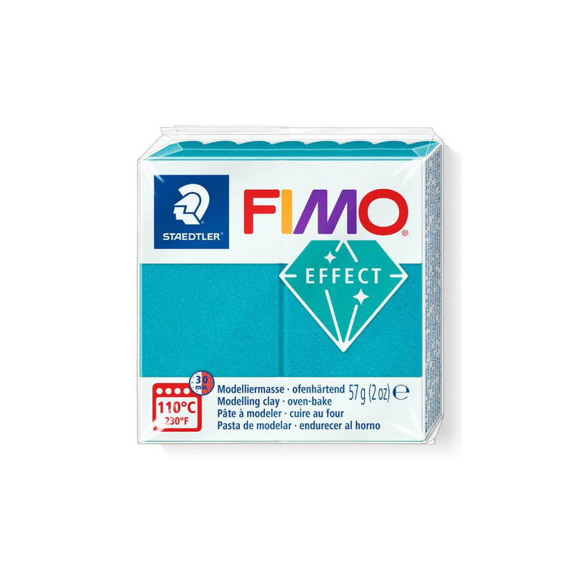 pasta para modelar fimo effects metálico turquesa