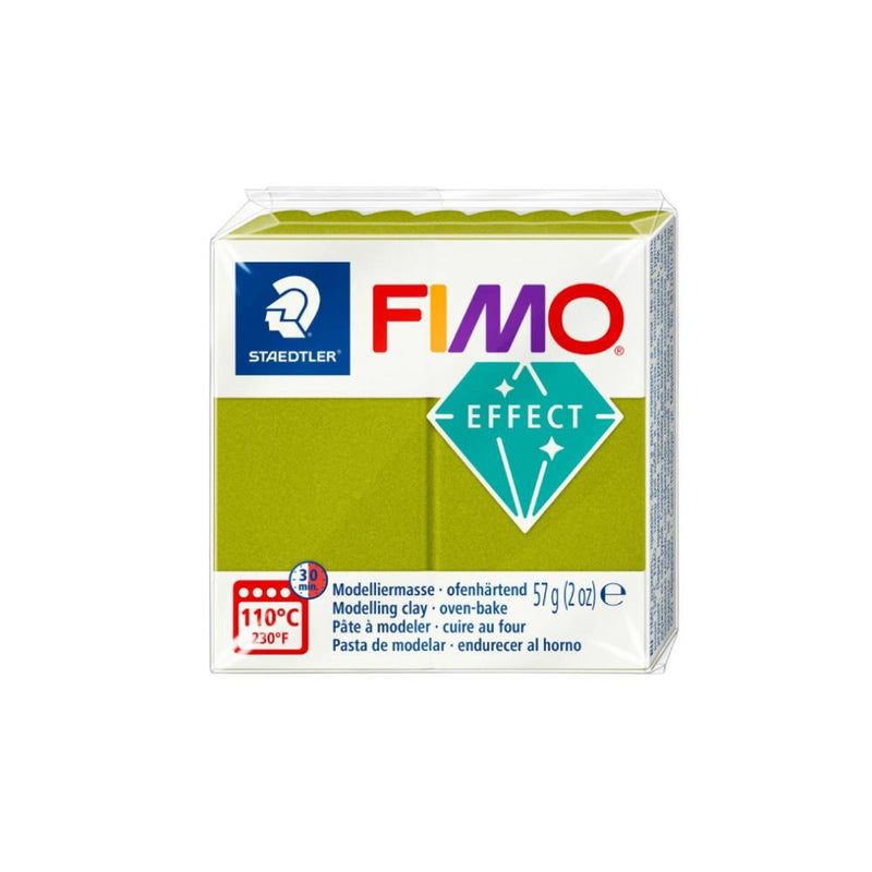 pasta para modelar fimo effects metálico verde