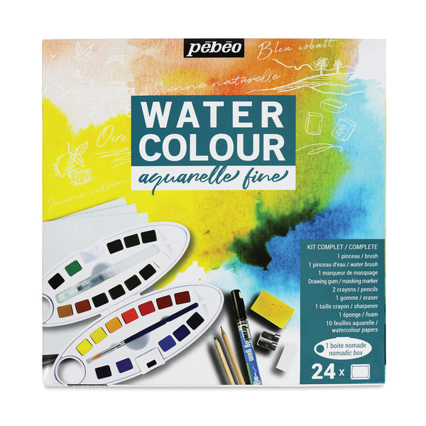 Kit 24 Canetas Aquarela Pebeo Fine