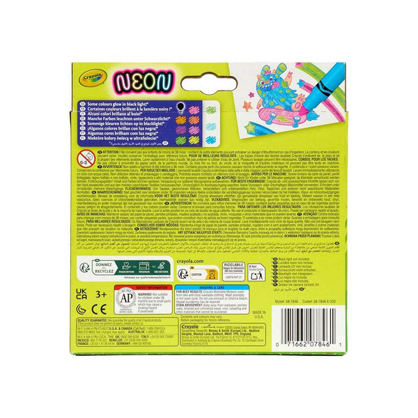 Conjunto de 10 marcadores Crayola Neon Maxi Tip