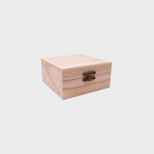 Caixa de madeira pequena 10 cm camadas de