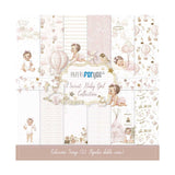 Bloco de Scrapbooking 12 Folhas Papéis Doces para Bebé Menina para Si
