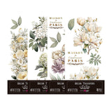 Set 4 Láminas Adhesivas 15cm Flores Papers For You