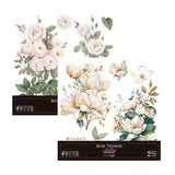 Set 2 Láminas Adhesivas 30cm Flores Papers For You