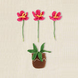 Kit Amigurumi Tiesto con Flores DMC