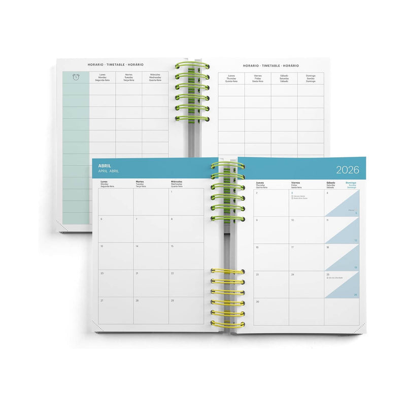 Agenda Escolar Diaria Back To Basics 2025-2026