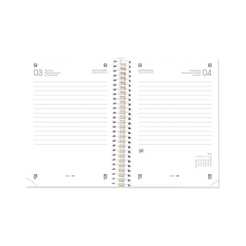 Agenda Escolar Diaria 2025-2026 Touch Pastel Oxford