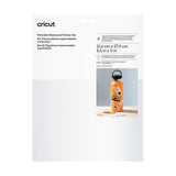 Set 6 Pegatinas Impermeables Blancas 21x29,7 Cricut Joy Xtra/Maker/Explore