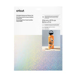 Set 5 Pegatinas Impermeables Holográfico Blanco 21x29,7 Cricut Joy Xtra/Maker/Explore