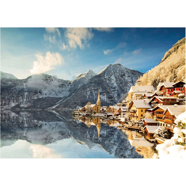 Puzzle 1500 Piezas Hallstatt en Invierno Educa